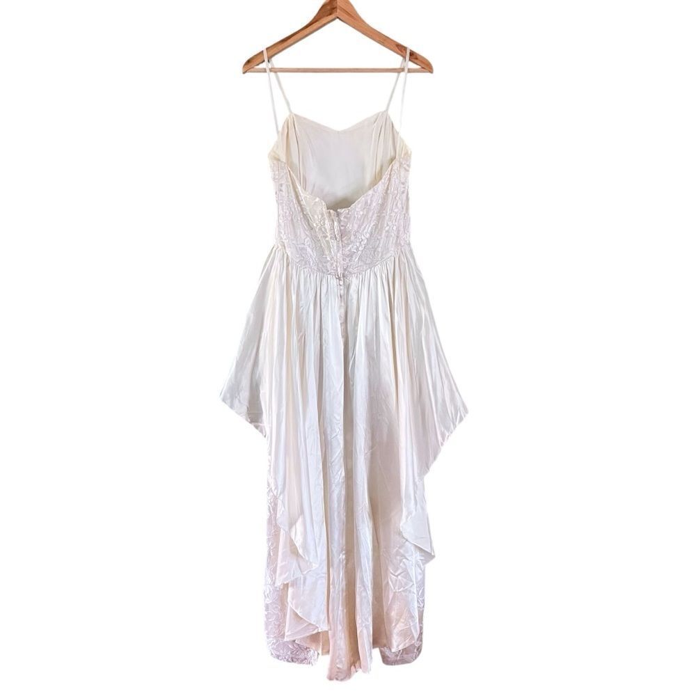Roberta Of California Vintage 1980’s White Strapless Formal Dress - Picture 2 of 11